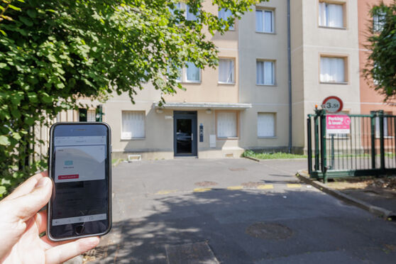 Vignette parking Tramway Epinay-Orgemont - rue des Bourguignons - Épinay sur Seine