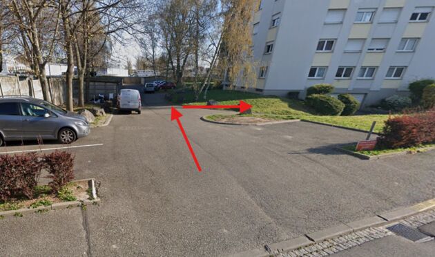 Vignette parking rue du Fossé Neuf - Bischheim - Parking orienté Sud