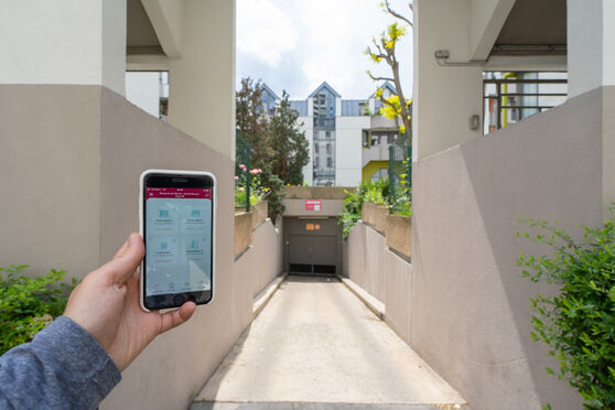 Vignette parking RER Rosa Parks - rue de l'Ourcq - Paris 19
