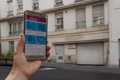 Parking Métro Jourdain - rue des Envierges - Paris 20